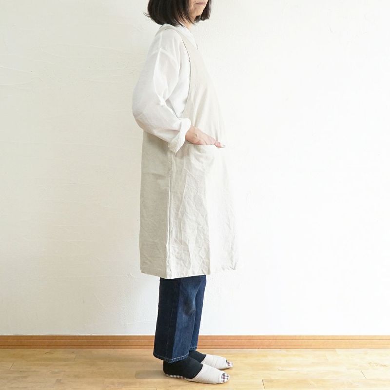 Branch m‘.,ブランチエム,ナチュラル,30代,40代,50代,60代,リネン,ゆったり,homeworking,エプロン, 