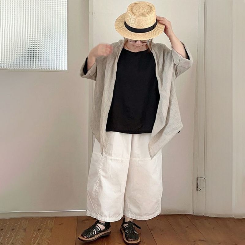 Branch m‘.,ブランチエム,ナチュラル,30代,40代,50代,60代,リネン,ゆったり,カーディガン,ショール,リネンカーデ,リネンカーディガン,リネンショール,ショールカーディガン,ストールカーディガン,紫外線対策,冷房対策