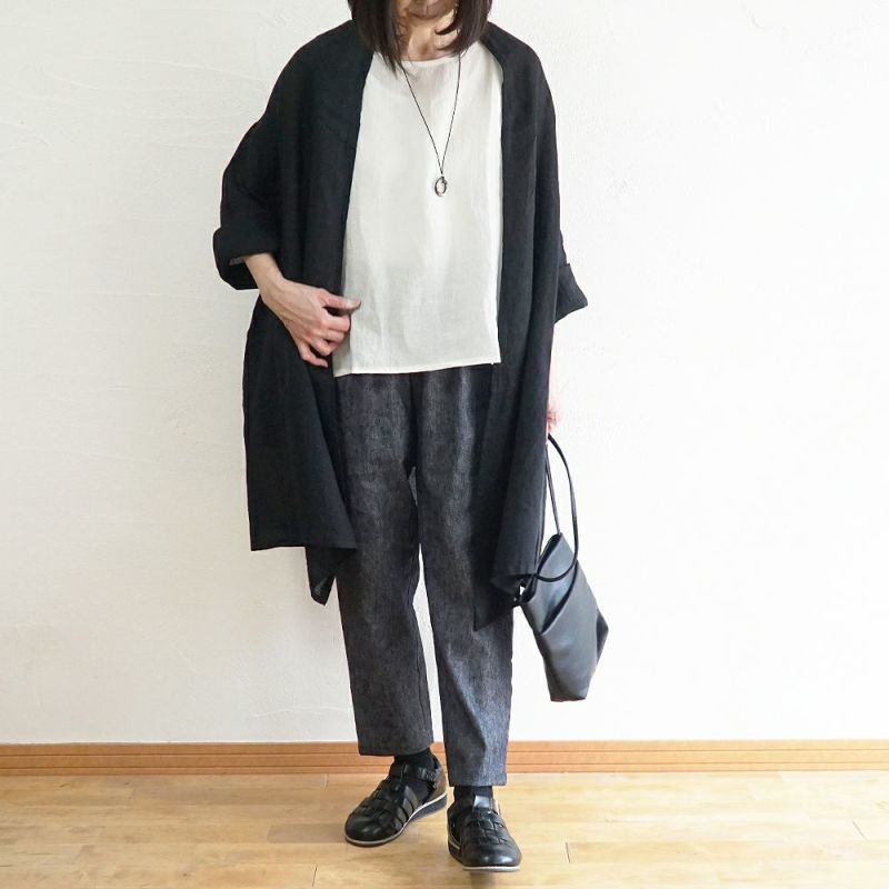 Branch m‘.,ブランチエム,ナチュラル,30代,40代,50代,60代,リネン,ゆったり,カーディガン,ショール,リネンカーデ,リネンカーディガン,リネンショール,ショールカーディガン,ストールカーディガン,紫外線対策,冷房対策