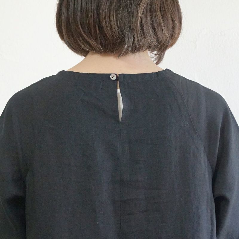 Branch m‘.,ブランチエム,ナチュラル,30代,40代,50代,60代,リネン,ゆったり,ワンピース,リネンワンピース,夏,5分袖,5分袖ワンピース,ラグランスリーブ,