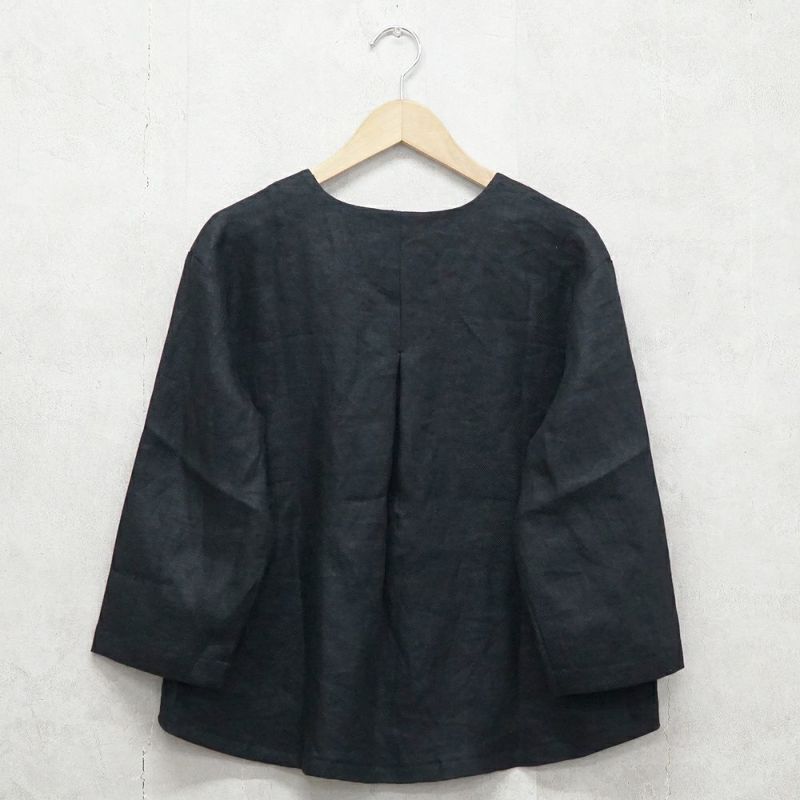 Branch m‘.,ブランチエム,ナチュラル,30代,40代,50代,60代,リネン,ゆったり,ジャケット,リネンジャケット,Vネック、Vネックジャケット,ノーカラージャケット,ショート丈,ショートジャケット,フォーマル,オケージョン,セットアップ