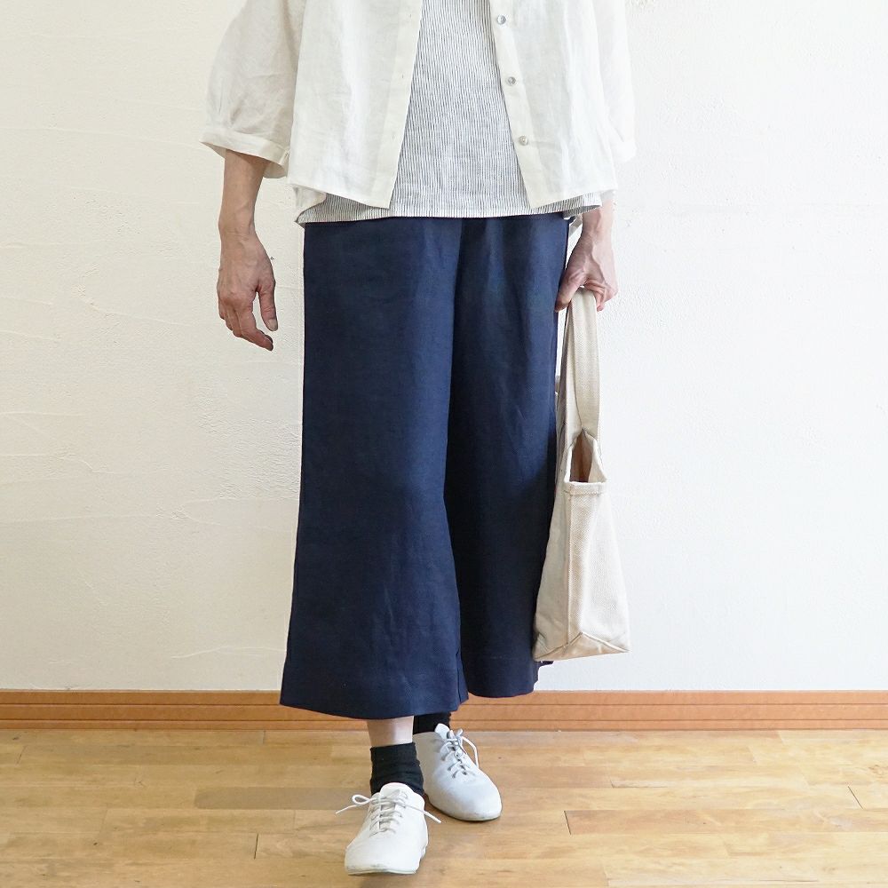 Branch m‘.,ブランチエム,ナチュラル,30代,40代,50代,60代,リネン,ゆったり,パンツ,リネンパンツ,ワイドパンツ,リネンワイドパンツ,セットアップ,