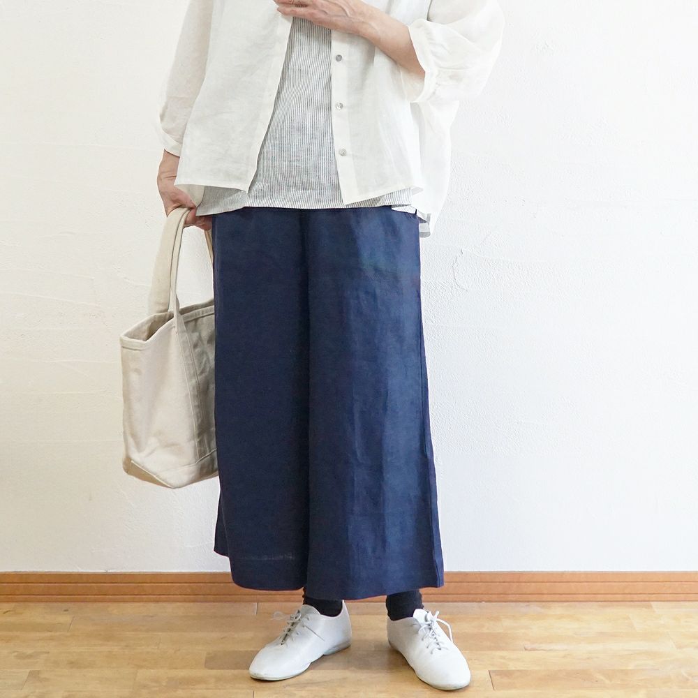 Branch m‘.,ブランチエム,ナチュラル,30代,40代,50代,60代,リネン,ゆったり,パンツ,リネンパンツ,ワイドパンツ,リネンワイドパンツ,セットアップ,