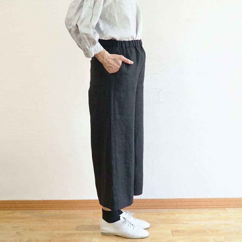 Branch m‘.,ブランチエム,ナチュラル,30代,40代,50代,60代,リネン,ゆったり,パンツ,リネンパンツ,ワイドパンツ,リネンワイドパンツ,セットアップ,