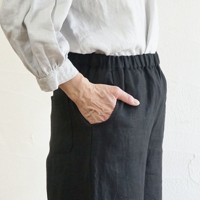 Branch m‘.,ブランチエム,ナチュラル,30代,40代,50代,60代,リネン,ゆったり,パンツ,リネンパンツ,ワイドパンツ,リネンワイドパンツ,セットアップ,