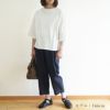 Branch m‘.,ブランチエム,ナチュラル,30代,40代,50代,60代,コットン,ゆったり,Tシャツ,ビッグTシャツ,オーバーサイズTシャツ,５分袖,５分袖Tシャツ 