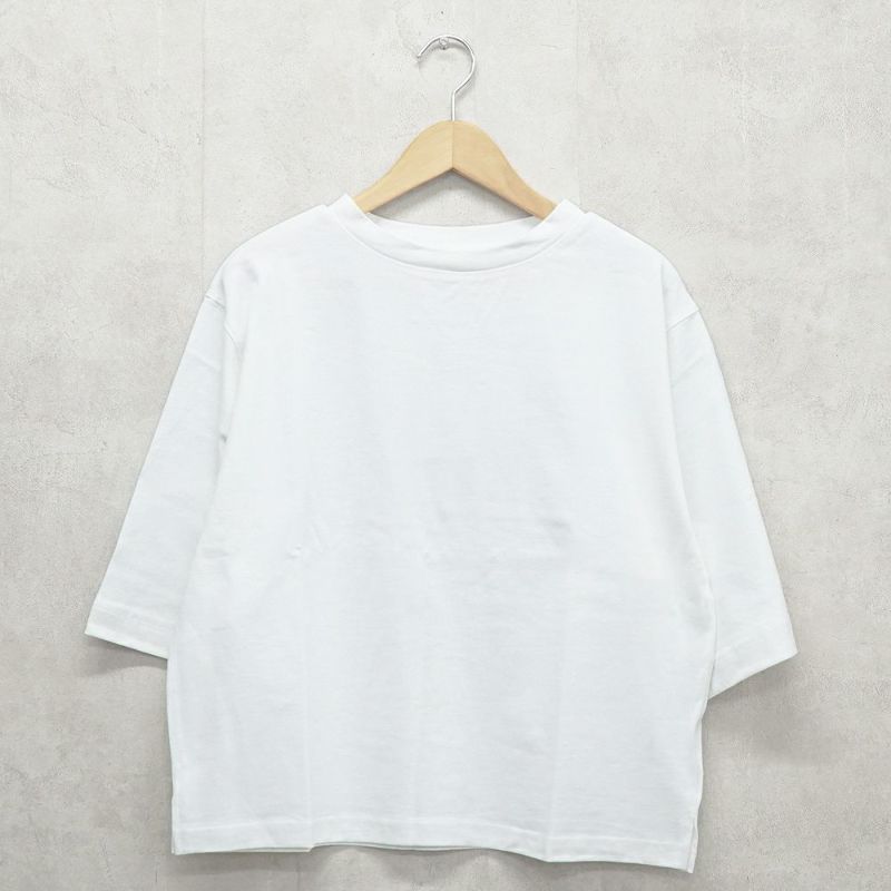 Branch m‘.,ブランチエム,ナチュラル,30代,40代,50代,60代,コットン,ゆったり,Tシャツ,ビッグTシャツ,オーバーサイズTシャツ,５分袖,５分袖Tシャツ 