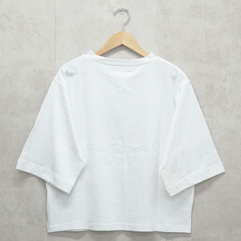 Branch m‘.,ブランチエム,ナチュラル,30代,40代,50代,60代,コットン,ゆったり,Tシャツ,ビッグTシャツ,オーバーサイズTシャツ,５分袖,５分袖Tシャツ 