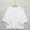 Branch m‘.,ブランチエム,ナチュラル,30代,40代,50代,60代,コットン,ゆったり,Tシャツ,ビッグTシャツ,オーバーサイズTシャツ,５分袖,５分袖Tシャツ 