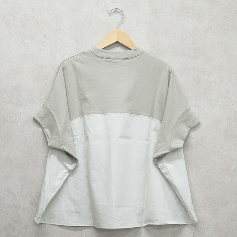 Branch m‘.,ブランチエム,ナチュラル,30代,40代,50代,60代,コットン,ゆったり,Tシャツ,ビッグTシャツ,オーバーサイズTシャツ,５分袖,５分袖Tシャツ,コクーンTシャツ,プルオーバー