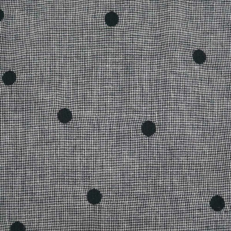 Branch m‘.,ブランチエム,ナチュラル,30代,40代,50代,60代,リネン,ゆったり,ドット,ドット柄,刺繍,刺繍ブラウス,半袖,半袖ワンピース,ワンピース,シャツワンピース