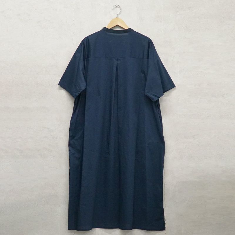 Branch m‘.,ブランチエム,ナチュラル,30代,40代,50代,60代,コットン,ゆったり,半袖ワンピース,ワンピース,シャツワンピース,バンドカラー