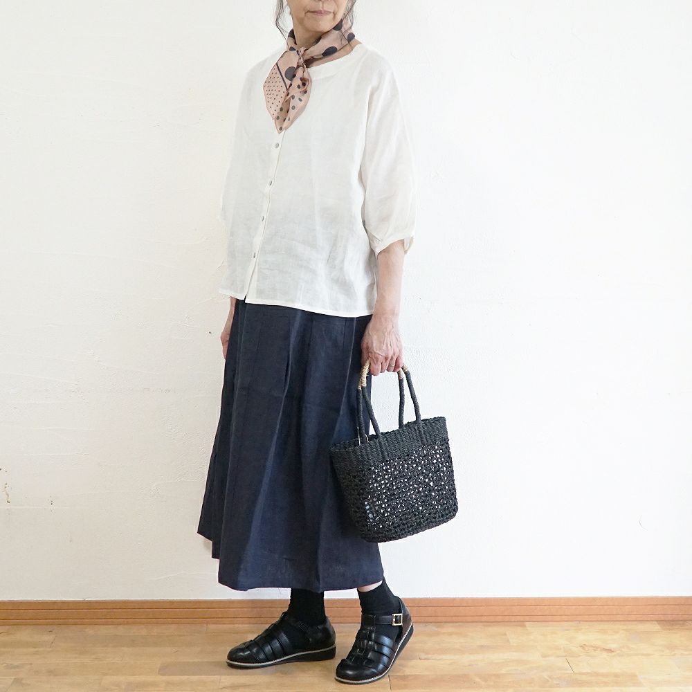 Branch m‘.,ブランチエム,ナチュラル,30代,40代,50代,60代,スカーフ,パネルスカーフ,ドットスカーフ,ドット,shesay,志成, 志成販売