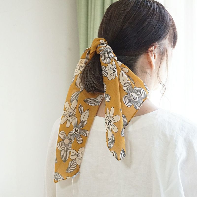 Branch m‘.,ブランチエム,ナチュラル,30代,40代,50代,60代,スカーフ,パネルスカーフ,花柄スカーフ,花柄,shesay,志成, 志成販売
