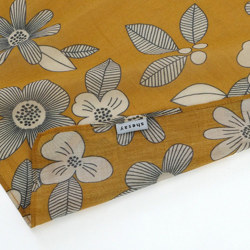 Branch m‘.,ブランチエム,ナチュラル,30代,40代,50代,60代,スカーフ,パネルスカーフ,花柄スカーフ,花柄,shesay,志成, 志成販売