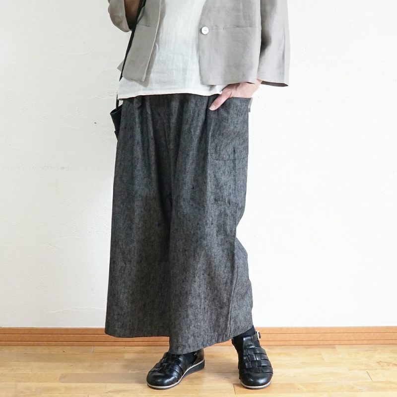 Branch m‘.,ブランチエム,ナチュラル,30代,40代,50代,60代,コーデセット,コーディネートセット,セット売り,ゆったり,ジャケット,リネンジャケット,ノーカラージャケット,Vネックジャケット,パンツ,デニムパンツ,ワイドパンツ,サイドポケットパンツ,リネンデニム,リネンコットンデニム,