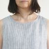 Branch m‘.,ブランチエム,ナチュラル,30代,40代,50代,60代,リネン,ゆったり,タンクトップ,ノースリーブ,ストラップ,リネンタンクトップ 