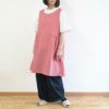 Branch m‘.,ブランチエム,ナチュラル,30代,40代,50代,60代,リネン,ゆったり,エプロン,リネンエプロン,ワンピースエプロン,エプロンワンピース,