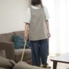 Branch m‘.,ブランチエム,ナチュラル,30代,40代,50代,60代,リネン,ゆったり,エプロン,リネンエプロン,ベスト,リネンベスト,ストライプ,コットンリネン