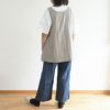 Branch m‘.,ブランチエム,ナチュラル,30代,40代,50代,60代,リネン,ゆったり,エプロン,リネンエプロン,ベスト,リネンベスト,ストライプ,コットンリネン