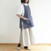 Branch m‘.,ブランチエム,ナチュラル,30代,40代,50代,60代,リネン,ゆったり,エプロン,リネンエプロン,ベスト,リネンベスト,ストライプ,コットンリネン