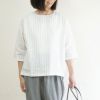 Branch m‘.,ブランチエム,ナチュラル,30代,40代,50代,60代,リネン,ゆったり,blouse,ブラウス,プルオーバー,リネンブラウス,リネンプルオーバー,ストライプブラウス,ストライプ,リネンストライプ,7分袖,7分袖ブラウス,