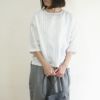 Branch m‘.,ブランチエム,ナチュラル,30代,40代,50代,60代,リネン,ゆったり,blouse,ブラウス,プルオーバー,リネンブラウス,リネンプルオーバー,ストライプブラウス,ストライプ,リネンストライプ,7分袖,7分袖ブラウス,