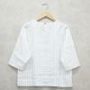 Branch m‘.,ブランチエム,ナチュラル,30代,40代,50代,60代,リネン,ゆったり,blouse,ブラウス,プルオーバー,リネンブラウス,リネンプルオーバー,ストライプブラウス,ストライプ,リネンストライプ,7分袖,7分袖ブラウス,