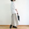 Branch m‘.,ブランチエム,ナチュラル,30代,40代,50代,60代,リネン,ゆったり,blouse,ブラウス,シャツ,リネンブラウス,リネンシャツ,ストライプブラウス,ストライプ,リネンストライプ,5分袖,5分袖ブラウス,５分袖シャツ,バンドカラー