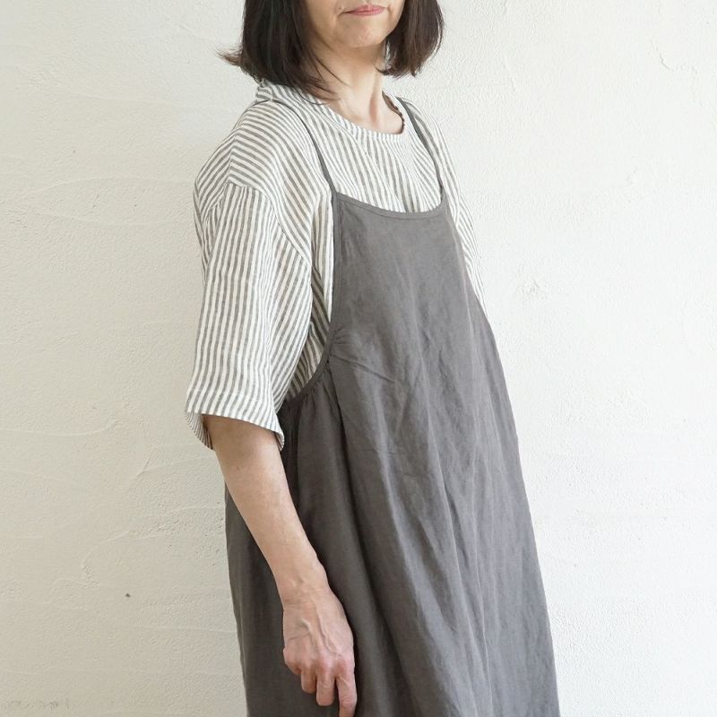 Branch m‘.,ブランチエム,ナチュラル,30代,40代,50代,60代,リネン,ゆったり,ワンピース,リネンワンピース,フレアワンピース,キャミソールワンピース,キャミワンピ,