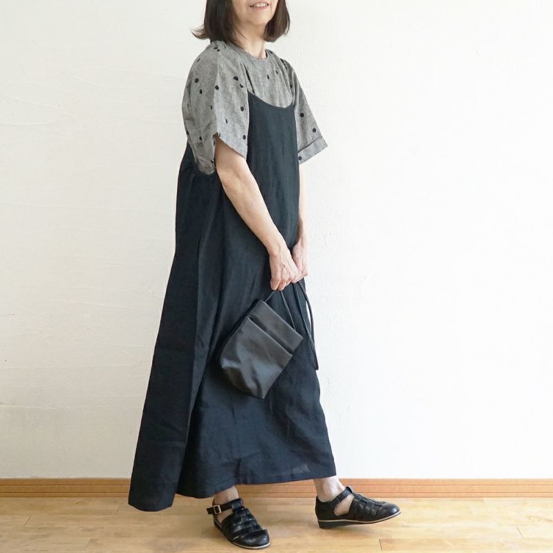 Branch m‘.,ブランチエム,ナチュラル,30代,40代,50代,60代,リネン,ゆったり,ワンピース,リネンワンピース,フレアワンピース,キャミソールワンピース,キャミワンピ,