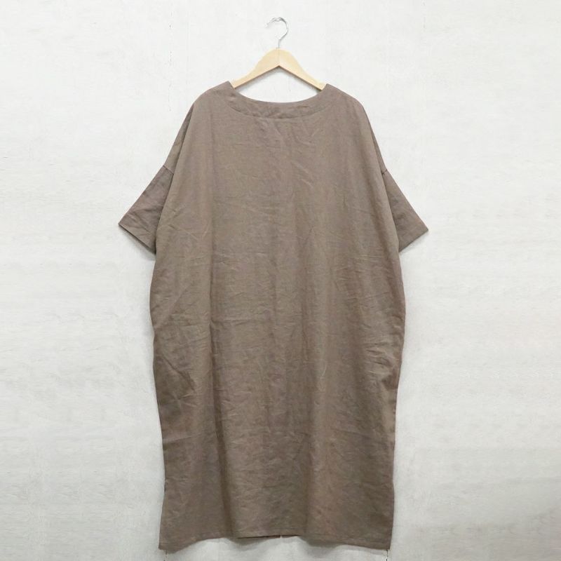 Branch m‘.,ブランチエム,ナチュラル,30代,40代,50代,60代,リネン,ゆったり,ワンピース,リネンワンピース,半袖ワンピース,2way,2wayワンピース,羽織,羽織ワンピース,5分袖,5分袖