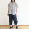 Branch m‘.,ブランチエム,ナチュラル,30代,40代,50代,60代,リネン,ゆったり,ブラウス,リネンブラウス,半袖,5分袖,プルオーバー,プルオーバーブラウス, Tシャツ