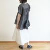 Branch m‘.,ブランチエム,ナチュラル,30代,40代,50代,60代,リネン,ゆったり,ブラウス,リネンブラウス,半袖,5分袖,プルオーバー,プルオーバーブラウス, Tシャツ