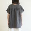 Branch m‘.,ブランチエム,ナチュラル,30代,40代,50代,60代,リネン,ゆったり,ブラウス,リネンブラウス,半袖,5分袖,プルオーバー,プルオーバーブラウス, Tシャツ