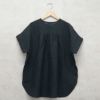 Branch m‘.,ブランチエム,ナチュラル,30代,40代,50代,60代,リネン,ゆったり,ブラウス,リネンブラウス,半袖,5分袖,プルオーバー,プルオーバーブラウス, Tシャツ