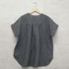 Branch m‘.,ブランチエム,ナチュラル,30代,40代,50代,60代,リネン,ゆったり,ブラウス,リネンブラウス,半袖,5分袖,プルオーバー,プルオーバーブラウス, Tシャツ
