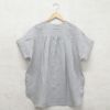 Branch m‘.,ブランチエム,ナチュラル,30代,40代,50代,60代,リネン,ゆったり,ブラウス,リネンブラウス,半袖,5分袖,プルオーバー,プルオーバーブラウス, Tシャツ