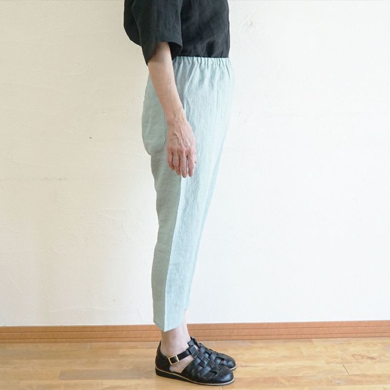 Branch m‘.,ブランチエム,ナチュラル,30代,40代,50代,60代,リネン,ゆったり,pants,パンツ,リネンパンツ,クロップドパンツ,インナーパンツ,ぺチパンツ,アンダーパンツ,