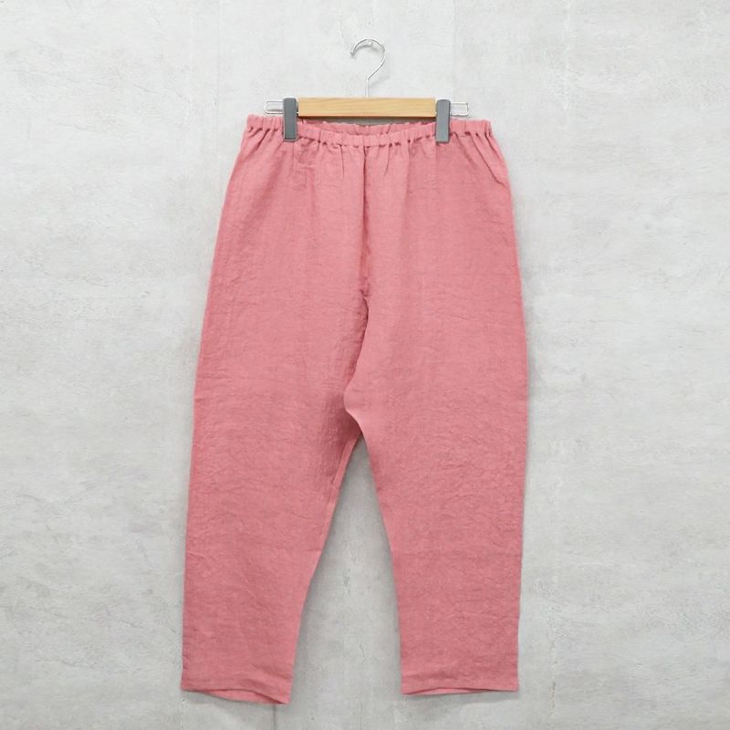 Branch m‘.,ブランチエム,ナチュラル,30代,40代,50代,60代,リネン,ゆったり,pants,パンツ,リネンパンツ,クロップドパンツ,インナーパンツ,ぺチパンツ,アンダーパンツ,