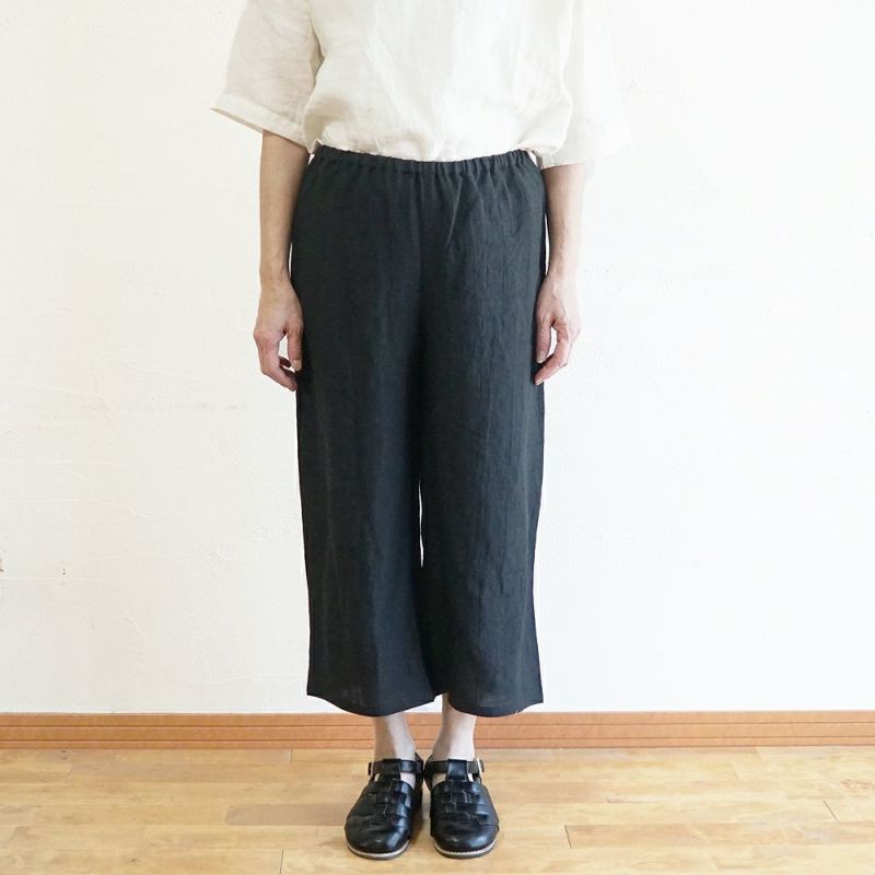Branch m‘.,ブランチエム,ナチュラル,30代,40代,50代,60代,リネン,ゆったり,パンツ,リネンパンツ,ワイドストレートパンツ,ワイドパンツ,ぺチパンツ,インナーパンツ,アンダーパンツ