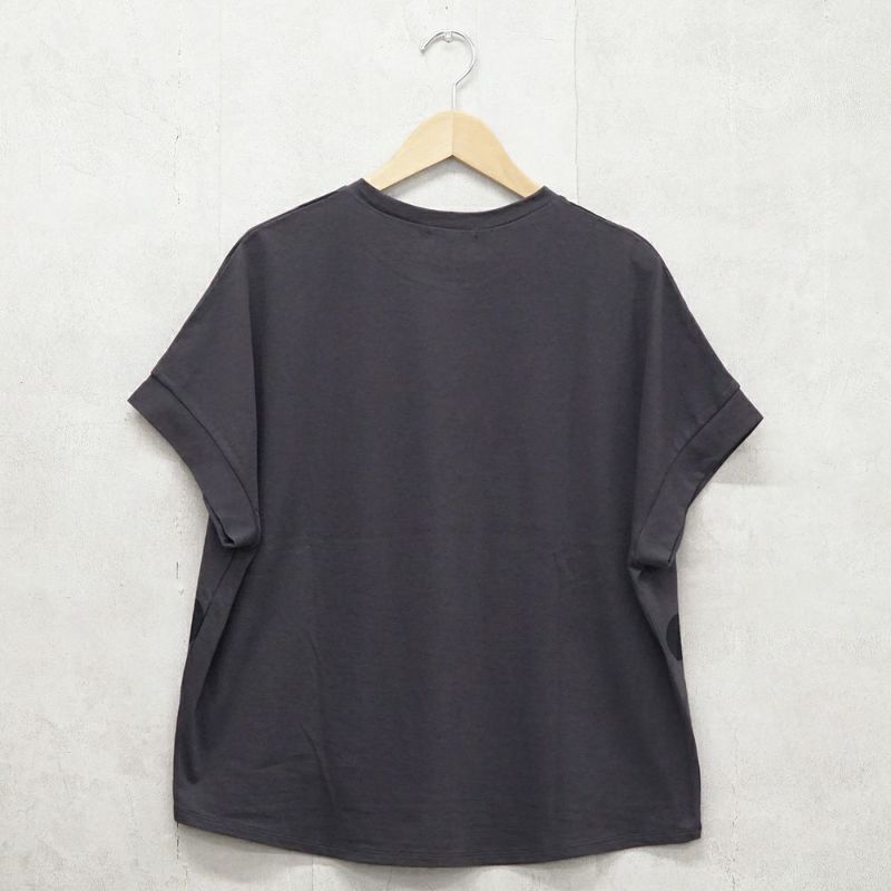 Branch m‘.,ブランチエム,ナチュラル,30代,40代,50代,60代,リネン,ゆったり,blouse,ブラウス,半袖,ドット,ドット柄,Tシャツ,カットソー,半袖Tシャツ,プルオーバー, 