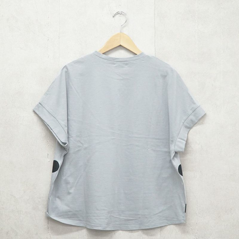 Branch m‘.,ブランチエム,ナチュラル,30代,40代,50代,60代,リネン,ゆったり,blouse,ブラウス,半袖,ドット,ドット柄,Tシャツ,カットソー,半袖Tシャツ,プルオーバー, 