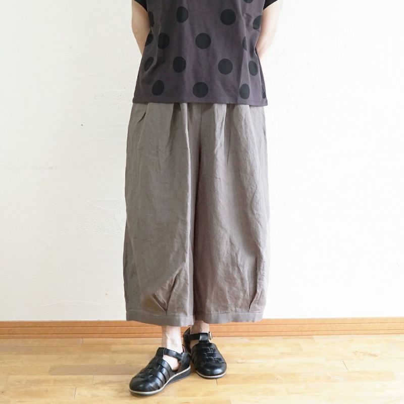 Branch m‘.,ブランチエム,ナチュラル,30代,40代,50代,60代,麻,ゆったり,pants,パンツ,ワイドパンツ,リネンパンツ,バルーンパンツ,