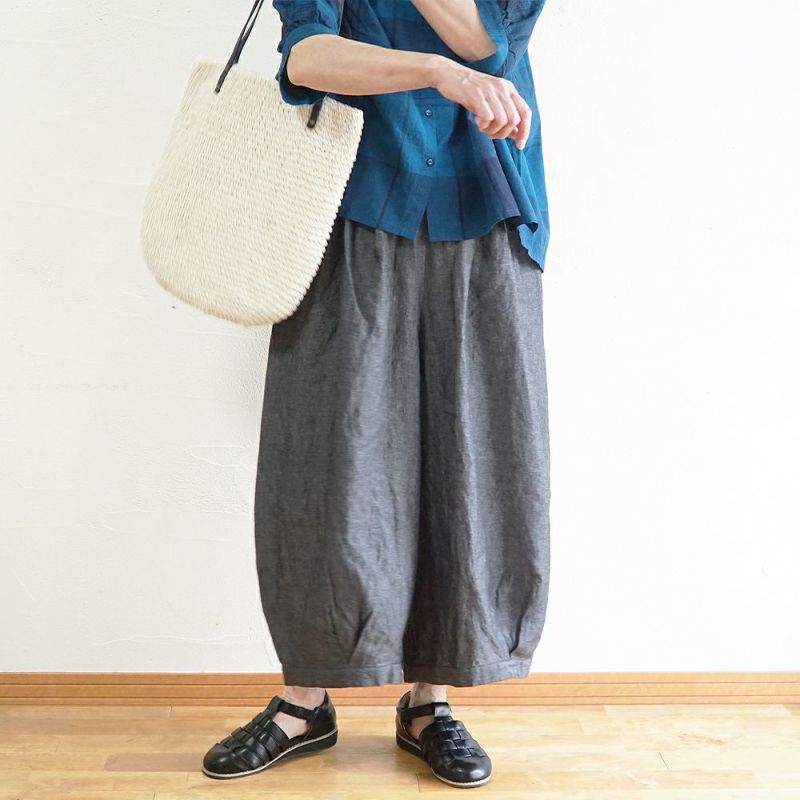 Branch m‘.,ブランチエム,ナチュラル,30代,40代,50代,60代,麻,ゆったり,pants,パンツ,ワイドパンツ,リネンパンツ,バルーンパンツ,