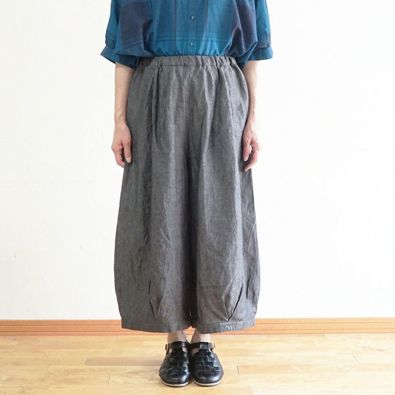 Branch m‘.,ブランチエム,ナチュラル,30代,40代,50代,60代,麻,ゆったり,pants,パンツ,ワイドパンツ,リネンパンツ,バルーンパンツ,