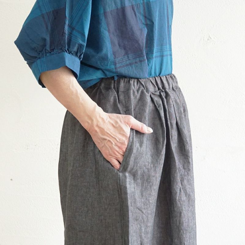 Branch m‘.,ブランチエム,ナチュラル,30代,40代,50代,60代,麻,ゆったり,pants,パンツ,ワイドパンツ,リネンパンツ,バルーンパンツ,