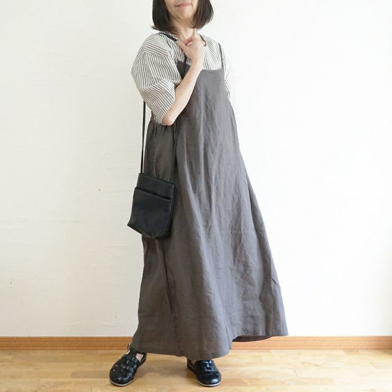 Branch m‘.,ブランチエム,ナチュラル,30代,40代,50代,60代,リネン,ゆったり,blouse,ブラウス,プルオーバー,５分袖プルオーバー,５分袖,ストライプ,ストライプブラウス,ストライプシャツ,リラックス,リラックスプルオーバー