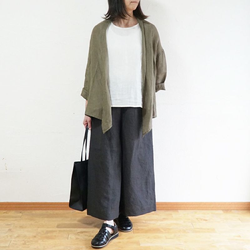 Branch m‘.,ブランチエム,ナチュラル,30代,40代,50代,60代,リネン,ゆったり,カーディガン,ショール,リネンカーデ,リネンカーディガン,リネンショール,ショールカーディガン,ストールカーディガン,紫外線対策,冷房対策