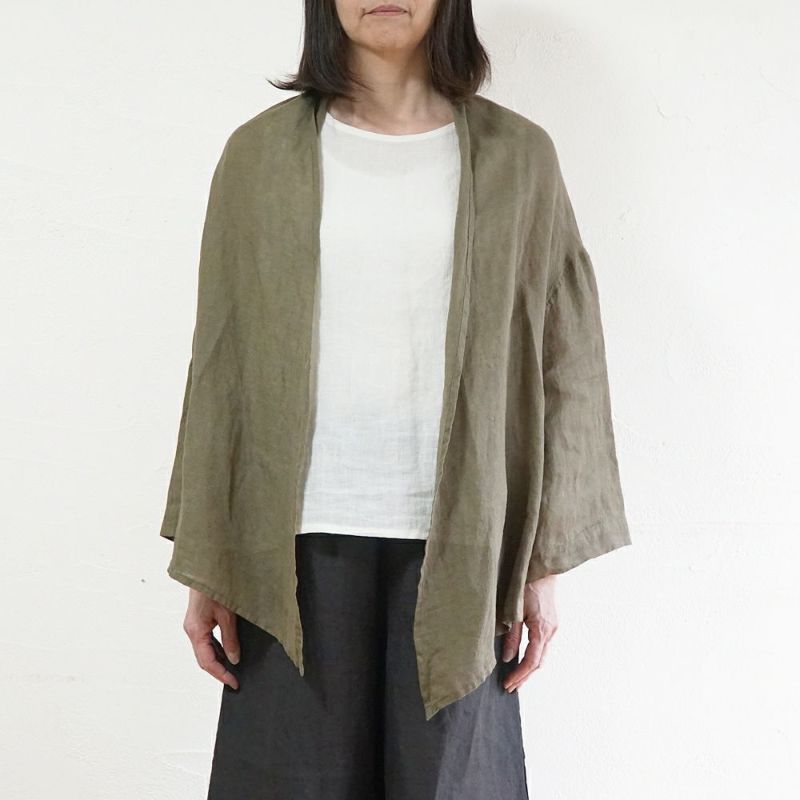 Branch m‘.,ブランチエム,ナチュラル,30代,40代,50代,60代,リネン,ゆったり,カーディガン,ショール,リネンカーデ,リネンカーディガン,リネンショール,ショールカーディガン,ストールカーディガン,紫外線対策,冷房対策